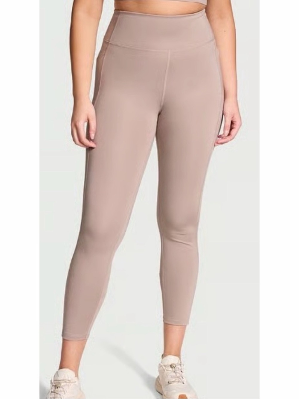 Victoria's Secret High Rise 7/8 Length Essential Leggings Taupe